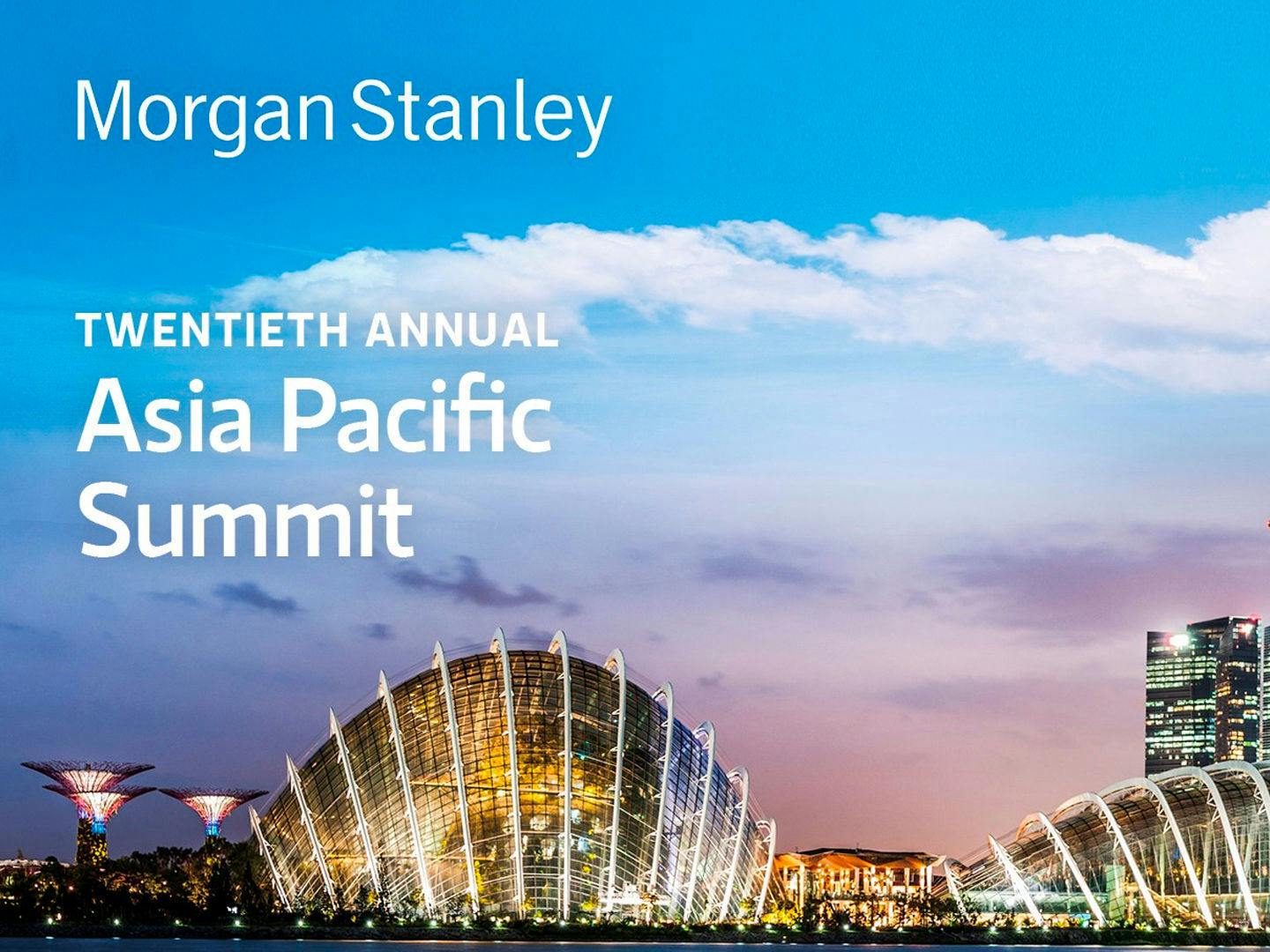Morgan Stanley 20th Annual Asia Pacific Summit: Venturous – China’s first Citytech™ Group
